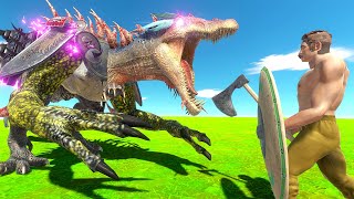 MUTATED Dinosaur EATS People  Animal Revolt Battle Simulator [upl. by Fayina12]