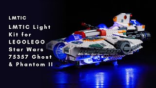 LMTIC Light Kit for LEGO Star Wars 75357 Ghost amp Phantom II [upl. by Laehcym]