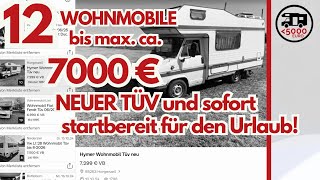 ‼️ 12 Wohnmobile bis maximal etwa 7000 Euro Neuer TÜV Sofort startbereit für den Urlaub Okt 24 [upl. by Baudin]