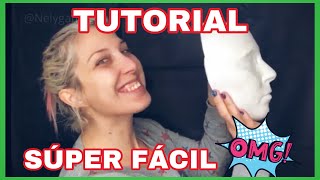 🎉TUTORIAL Súper FÁCIL y RÁPIDO👏 Molde de tu CARA🤪 [upl. by Phyl401]