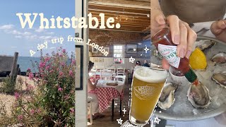 【Whitstable🇬🇧】ビーチ⛱️にロンドンから日帰りデイトリップ🚃Zara購入品可愛い海辺の街生牡蠣堪能寒かったカナリーワーフ【travel vlog】sub [upl. by Resa]