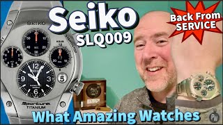 Seiko SLQ009 — Sportura Kinetic Chronograph in Titanium — 9T82 Movement — More Innovation Than Rolex [upl. by Mallin705]