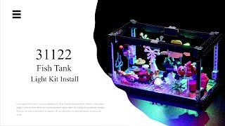 Install Lightailing Light Kit For Lego Fish Tank 31122 [upl. by Ettore]