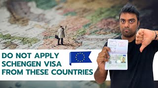 Do not Apply Schengen Visa From These Countries  Schengen Visa update [upl. by Nema]