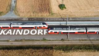 Mit der Drohne in Kaindorf  Trainspotten 22 [upl. by Flori]