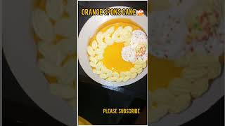 Orange Spons Cake 🎂foryou shortvideo viralshort tranding [upl. by Shena530]