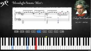 Beethoven  quotMoonlightquot Sonata Learn to play [upl. by Dee]