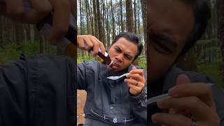 Soy sauce cough medicine💊🦠 camping survival medicine outdoors [upl. by Ahsenaj]