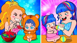 GOOD vs BAD BabySitter Who is the Best BabySitter  Poor Princess Life Animation [upl. by Leftwich]