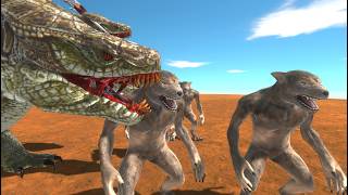 Hydra vs Werewolf arbs animalrevoltbattlesimulator [upl. by Loresz]