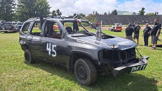 Teeswater 2024 Junk Run Demolition Derby In Car 45 Dan Scheerer [upl. by Ellerrehc274]