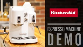 Espresso Resto Demo  Upgraded Kitchen Aid Artisan dual boiler espresso machine [upl. by Fletcher629]