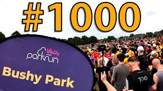 Bushy Parkrun 1000 Breaking Records With 6204 Runners [upl. by Bridge]