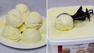 ঘরে তৈরি সহজ ভ্যানিলা আইস ক্রিম রেসিপি  Homemade Vanilla Ice cream  Ice cream recipe Bangla [upl. by Eeram]