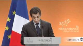 N Sarkozy au CESE discours sur la dépendance [upl. by Tonya]