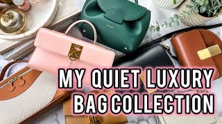 QUALITY WOUT THE DESIGNER PRICES My MidRange Quiet Luxury Bag Collection 🤍 [upl. by Airdnua]