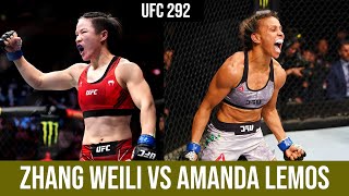 UFC 292 Zhang Weili vs Amanda Lemos Fight Preview  ufc292 [upl. by Airdnoed310]