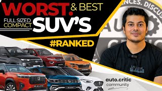 Top 5 worst compact SUV  Elevate Astor Creta Kushaq Hyryder autocritic elevate [upl. by Ytineres]