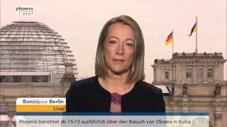 Bonnjour Berlin Cerstin Gammelin zum EUTürkeiAbkommen am 21032016 [upl. by Xet]