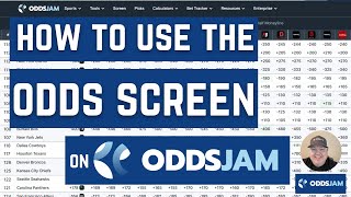 How to Use the OddsJam OddsScreen  Sports Betting Education [upl. by Assina]