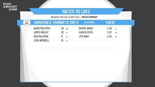 Houghton amp Thurnby CC 2nd XI v Leicester Banks CC 2nd XI [upl. by Nelag]