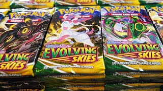 Opening 1000 Pokemon Evolving Skies Booster Packs [upl. by Kalam]