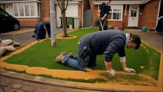 ArtificialGrasscom  How To Install Artificial Grass  Fitting Guide [upl. by Bindman]