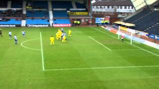 Paul Heffernan Opens The Scoring For Killie at Rugby Park Kilmarnock 11 Hibernian 23122012 [upl. by Leatri]