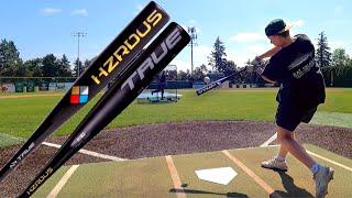 Hitting with the True Temper HZRDUS  BBCOR Baseball Bat Reviews [upl. by Ecnaret]