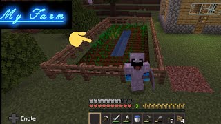 I made a wheat farm minecraft survival seriespart4 youtube minecraft gaming gamer tips [upl. by Kylah]