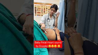 Baby bumpbaby fetal heart sound by doppler [upl. by Stearns]