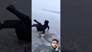 When the lake freezes crazyscience funny facts examcomedy experiment crazyexpriment [upl. by Anaeed]