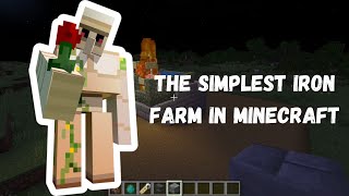 Quick and Easy Iron Farm in Minecraft  Step by Step Tutorial [upl. by Waine]