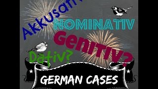 GRAMMAR German Cases NOMINATIV AKKUSATIV DATIV GENITIV [upl. by Norraa]