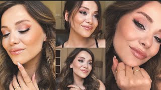 ŞEFTALİ TONLARDA GELİN MAKYAJI MAKEUP ARTISTLER GİBİ MAKYAJ YAPMAK VE TÜYOLAR [upl. by Asilrac]