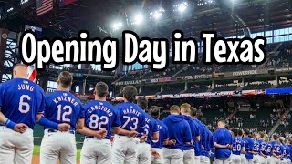 Opening Day 2024 for the World Champion Texas Rangers [upl. by Alyehs]