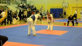 WTF taekwondo SM 2010 Nurmijärvi  Jussi Peltonen vs Aleksi Johansson [upl. by Shulman]