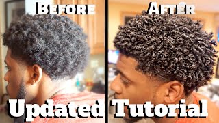 Mens Curly Hair Tutorial pt2  Define Curls Natural Hair [upl. by Yellhsa]