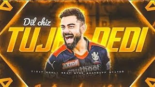 Dil Cheez Tujhe dedi x Virat Kohli 🔥 • Beat Sync • Virat cricketerstrending [upl. by Bellda499]