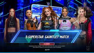 12 SMACKDOWN WWE 2K24 UNIVERSE  Isla vs Bianca vs Shotzi vs Charlotte vs Alba 5 Gauntlet Match [upl. by Mcclain821]