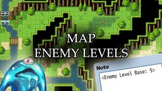 YEP191  Map Enemy Levels  RPG Maker MV [upl. by Ydualc]