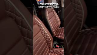 Tata Punch With Bucket Seat Cover for inquiry Hi Top Seat Cover 8586066120 [upl. by Risley206]