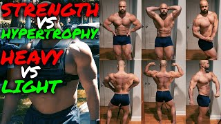 PHYSIQUE UPDATE  STRENGTH VS HYPERTROPHY TRAINING [upl. by Merv]