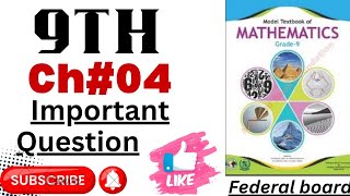 Class 9 Chapter 4 Important Questions  Class 9 Maths Imp Q  Class 9 Imp 2024  Imp Q for papers [upl. by Karee]