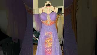 Traditional wedding dress indianweddingdress patternmaking sewing corsetry sewingtutorial [upl. by Lucian]