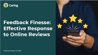 Feedback Finesse Effective Response to Online Reviews [upl. by Enelehcim181]