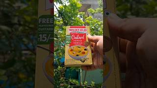 Offer pack of weikfield vanilla custard powder openingyoutubeweikfieldshorts [upl. by Anayrb]