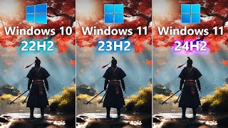 Windows 11 24H2 vs Windows 11 23H2 vs Windows 10 22H2  Gaming in 2024 [upl. by Hank]