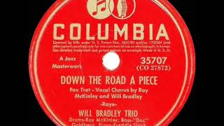 1st RECORDING OF Down The Road A Piece  Will Bradley Trio 1940Ray McKinley amp Don Raye vocal [upl. by Rosenberg]