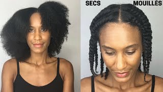 FLAT TWISTOUT CHEVEUX MOUILLÉS VS CHEVEUX SECS  Olivia Rose [upl. by Etram]